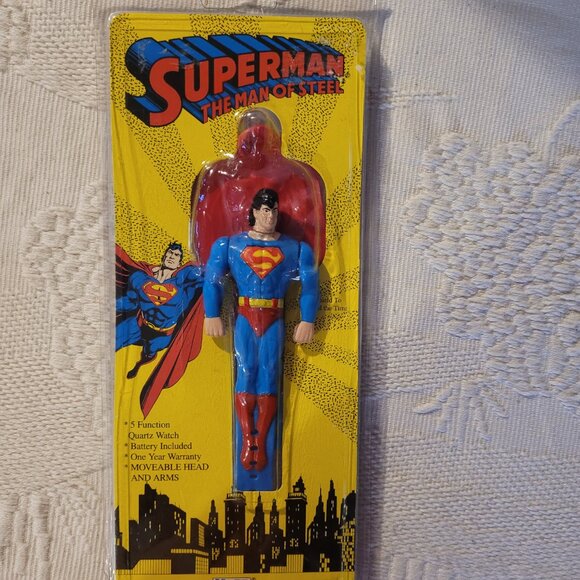 1991 Vintage Superman Digital Wrist Watch New - Picture 14 of 15
